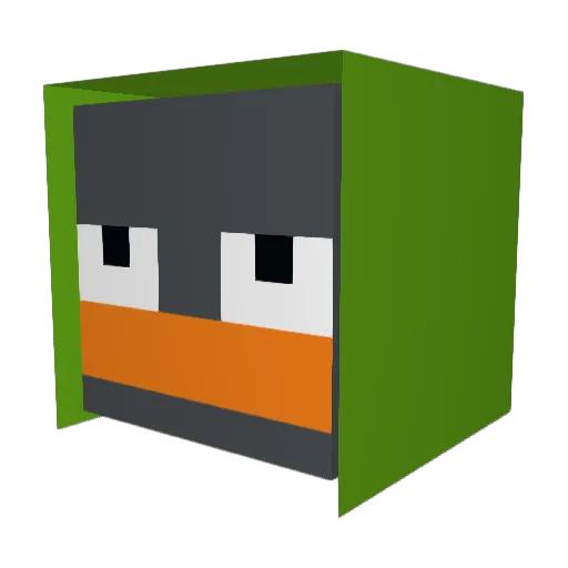 Martu12 Minecraft avatar head, 3D render