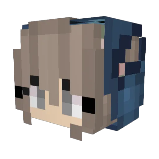 MartuM_ Minecraft avatar head, 3D render