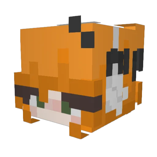 Martuchii Minecraft avatar head, 3D render