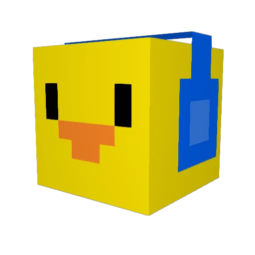 Martulious Minecraft avatar head, 3D render