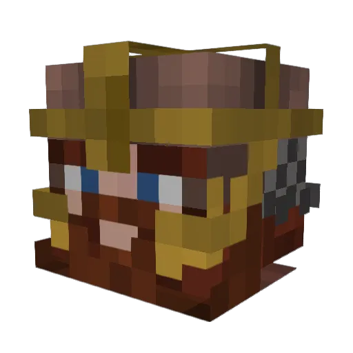 Martungas Minecraft avatar head, 3D render