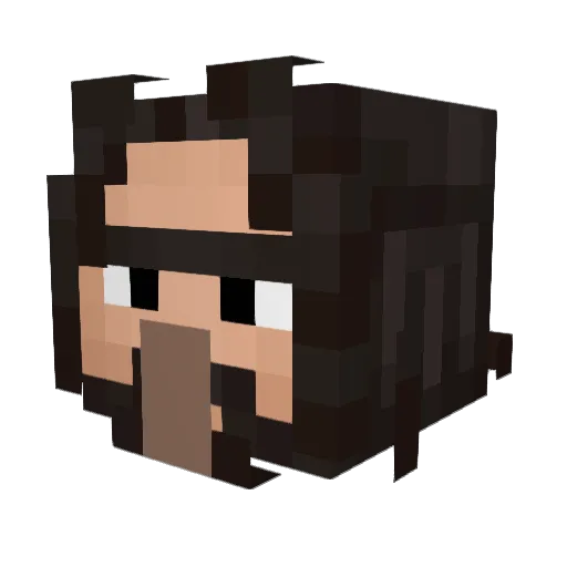 Martushkin Minecraft avatar head, 3D render