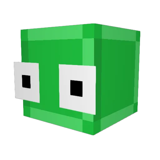 Martux Minecraft avatar head, 3D render