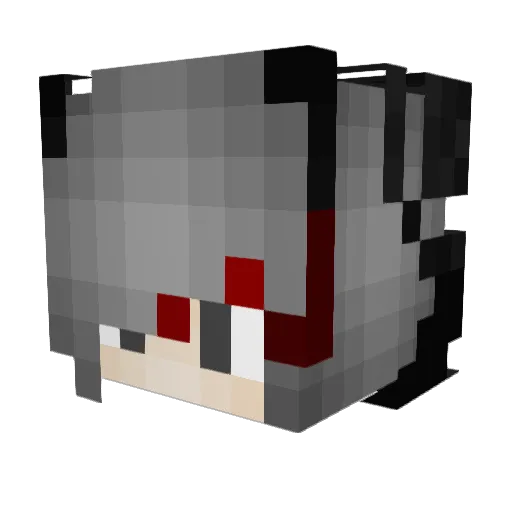 Martweusz Minecraft avatar head, 3D render
