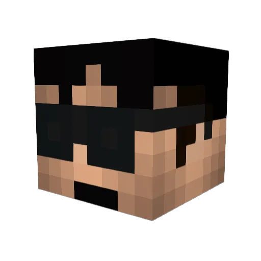 Marty02 Minecraft avatar head, 3D render