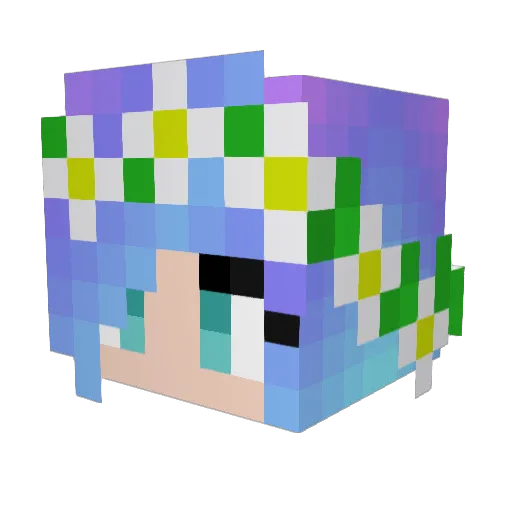 Marty101 Minecraft avatar head, 3D render