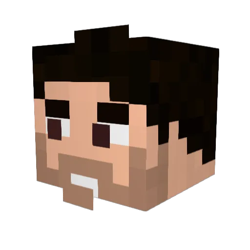 MartyCZEGames Minecraft avatar head, 3D render