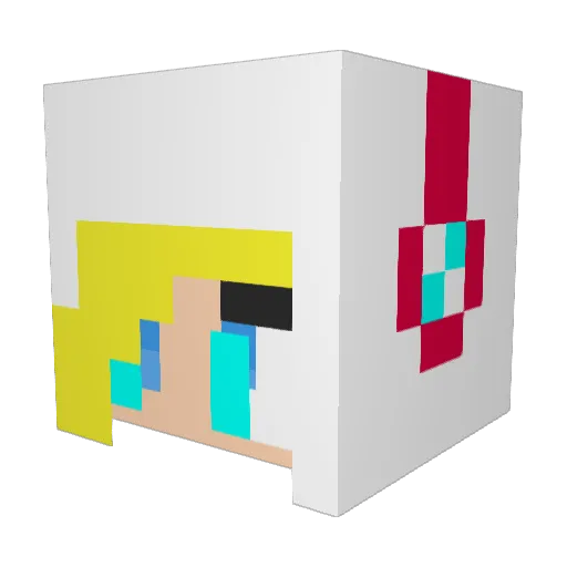 MartyM8 Minecraft avatar head, 3D render