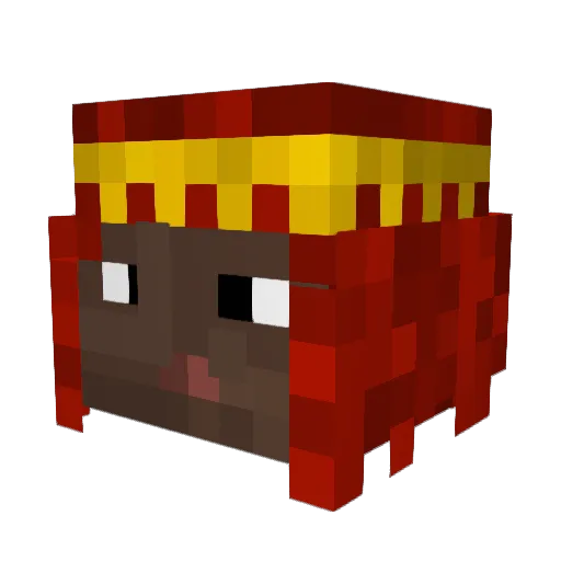 MartyMcMeme Minecraft avatar head, 3D render