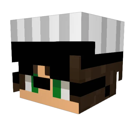 MartyMilkman Minecraft avatar head, 3D render