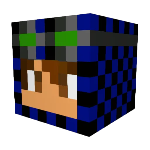 MartyParty21 Minecraft avatar head, 3D render