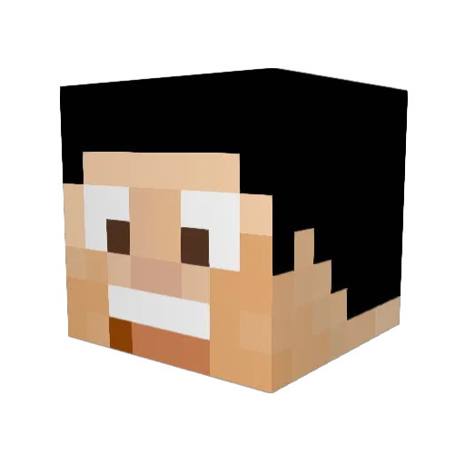 MartyPotter Minecraft avatar head, 3D render