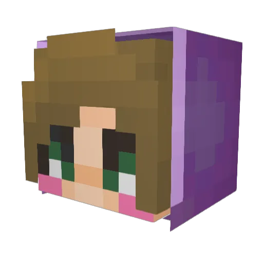 MartyThePotet Minecraft avatar head, 3D render