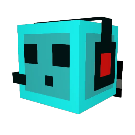 Marty_CZ_ Minecraft avatar head, 3D render