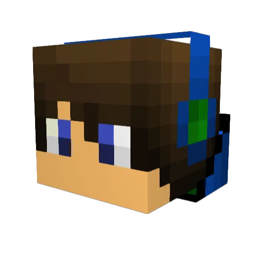 Marty_dams Minecraft avatar head, 3D render