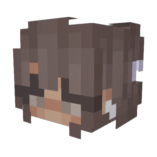 Martynaiskul Minecraft avatar head, 3D render