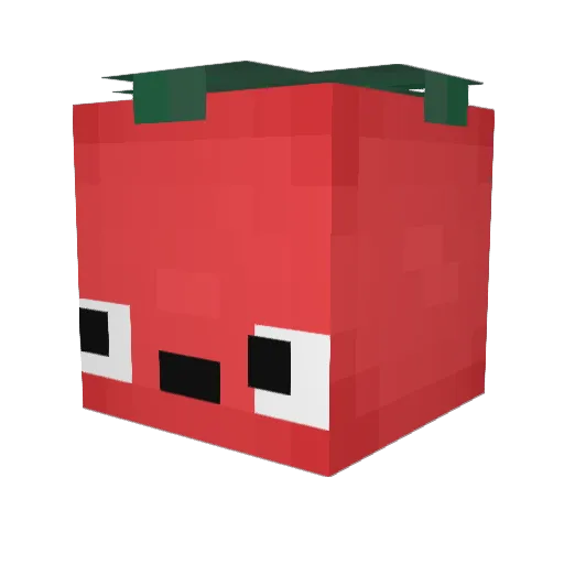 Martynkaaaa Minecraft avatar head, 3D render