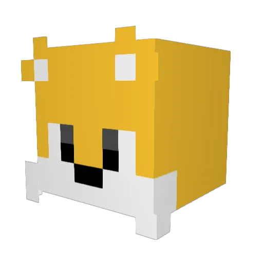 Martyygame Minecraft avatar head, 3D render