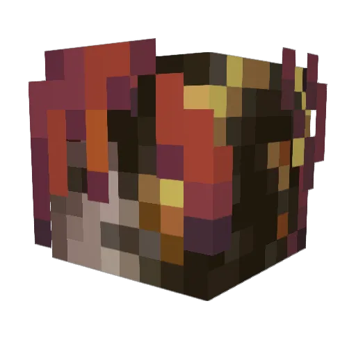 MartzPT Minecraft avatar head, 3D render