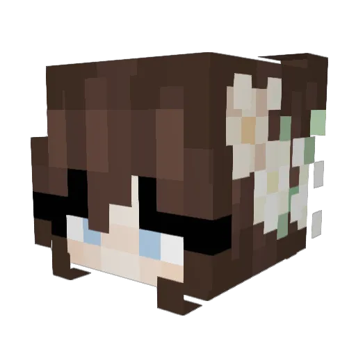 MaruBlock85 Minecraft avatar head, 3D render
