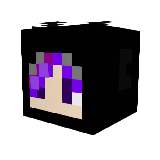 MaruGorilla Minecraft avatar head, 3D render