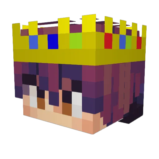 Maru_35 Minecraft avatar head, 3D render