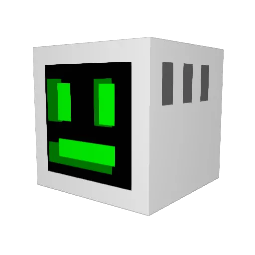 Maru_5 Minecraft avatar head, 3D render