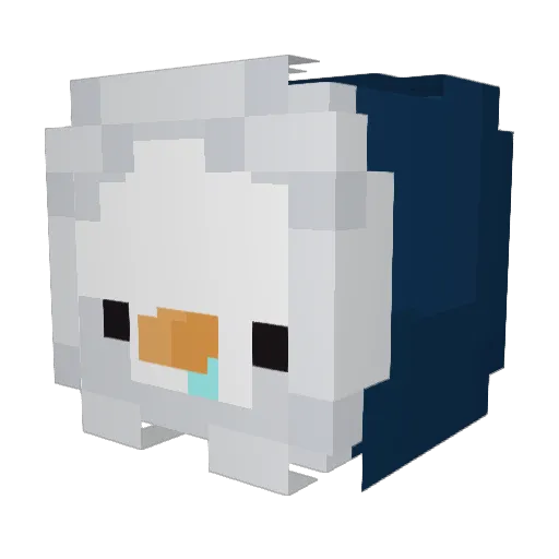 Maru_S2 Minecraft avatar head, 3D render