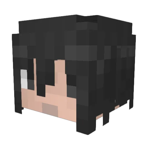 Maruchan5 Minecraft avatar head, 3D render