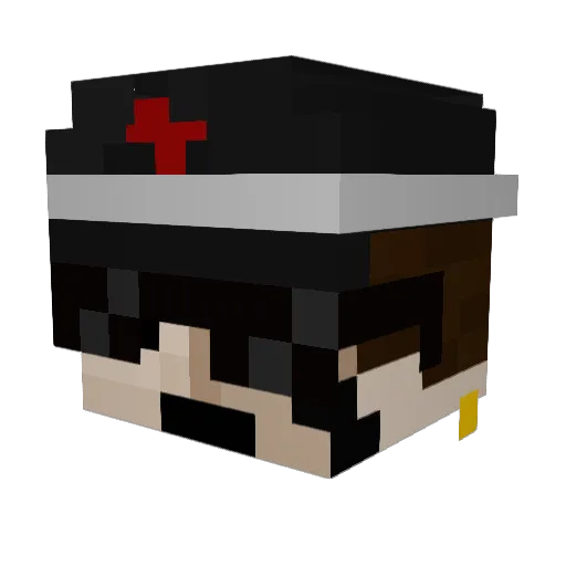 Marudam Minecraft avatar head, 3D render