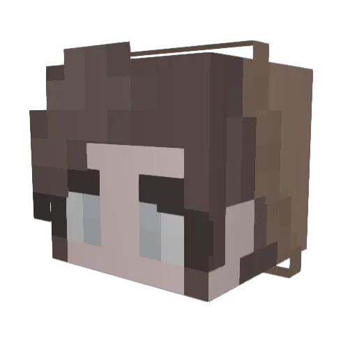 Marui06 Minecraft avatar head, 3D render