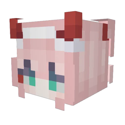 Maruii_Maru Minecraft avatar head, 3D render