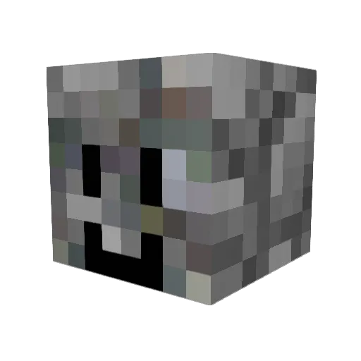 Maruishi2 Minecraft avatar head, 3D render