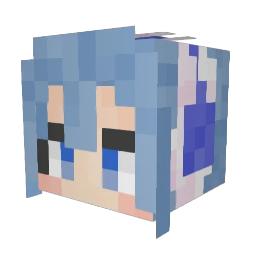 Marulk_7 Minecraft avatar head, 3D render