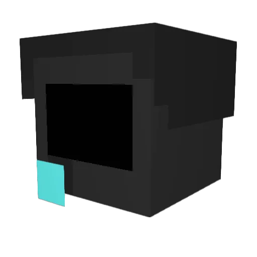 Marulyn Minecraft avatar head, 3D render