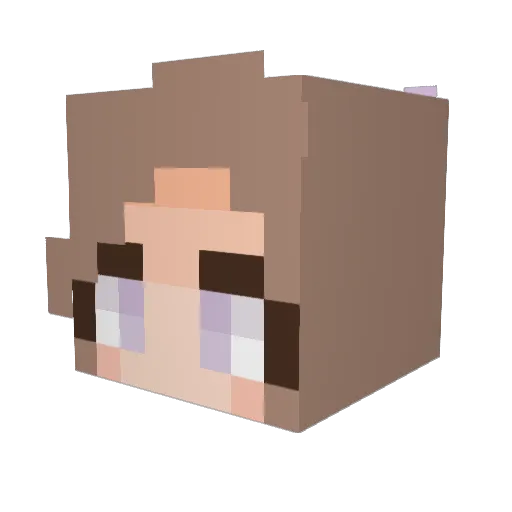 Marusjka27 Minecraft avatar head, 3D render