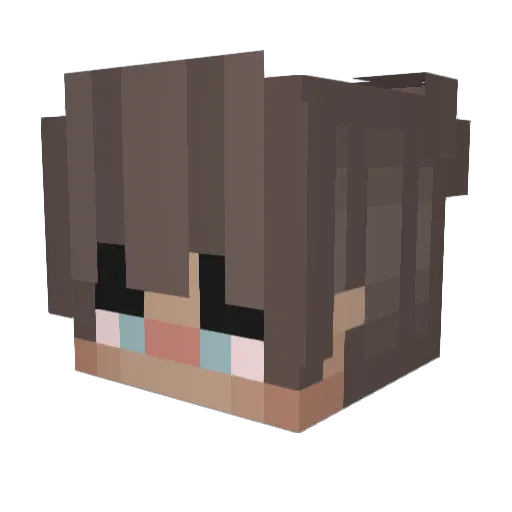 Marusos Minecraft avatar head, 3D render