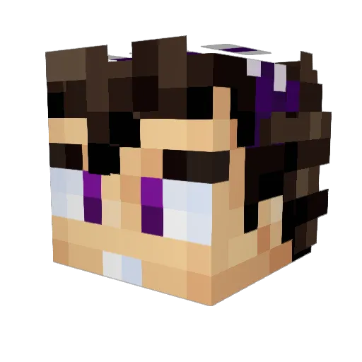Maruxxi Minecraft avatar head, 3D render