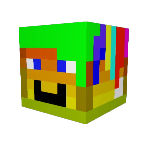 MarvGame Minecraft avatar head, 3D render