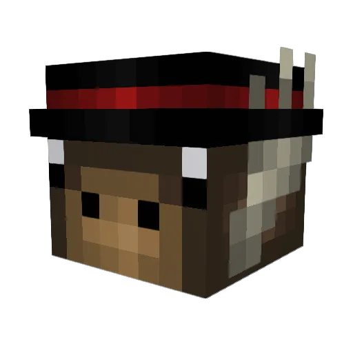 MarvMightyMoose Minecraft avatar head, 3D render
