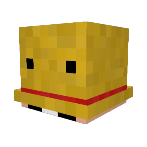 MarvelFisch64 Minecraft avatar head, 3D render
