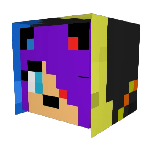 MarvelSheHulk Minecraft avatar head, 3D render