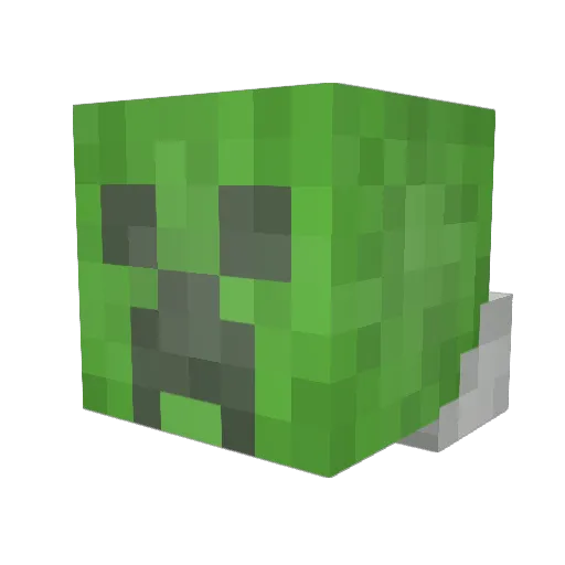 Marvel_Chick Minecraft avatar head, 3D render