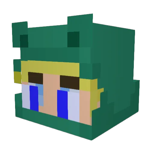 Marvel_YT Minecraft avatar head, 3D render
