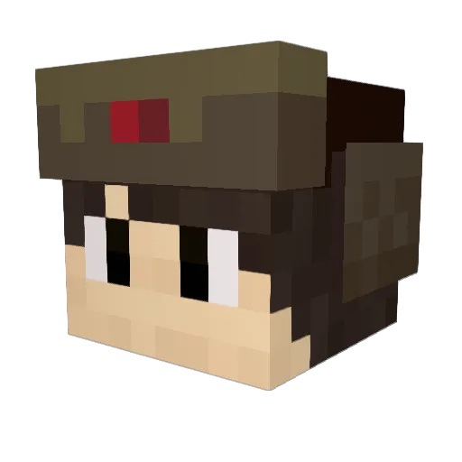 MarveruS97 Minecraft avatar head, 3D render