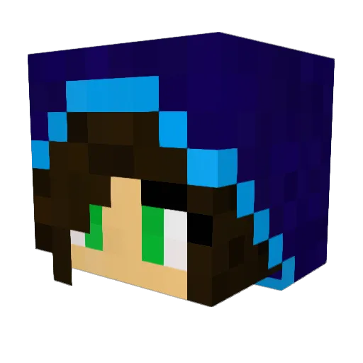 Marvihammer Minecraft avatar head, 3D render