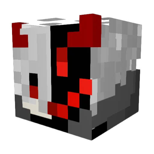 Marvilex Minecraft avatar head, 3D render