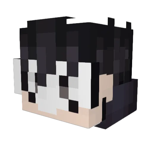 Marvin0102 Minecraft avatar head, 3D render