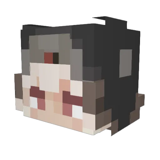 Marvin2110 Minecraft avatar head, 3D render