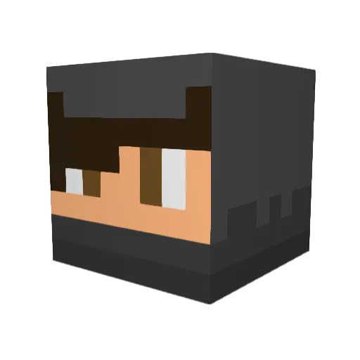 Marvin217 Minecraft avatar head, 3D render